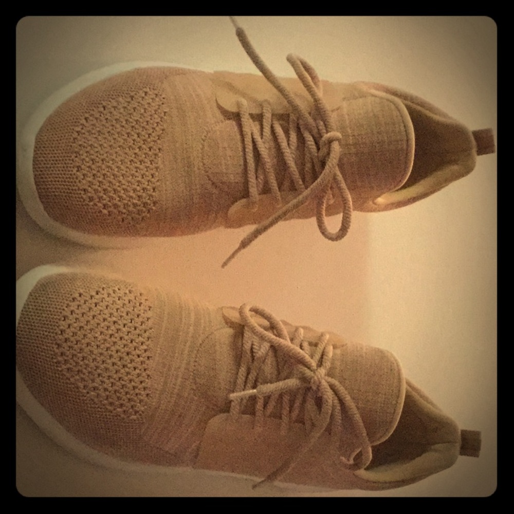 Coral Tennis Shoes (worn once) Bling as requested